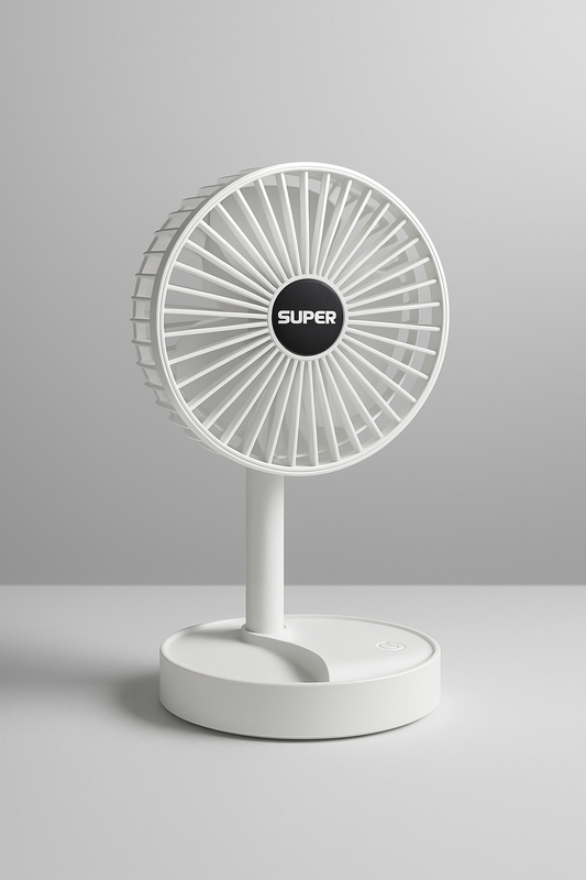 Adjustable Height Telescopic Rechargeable Standing Fan Rechargeable Pedestal Fan
