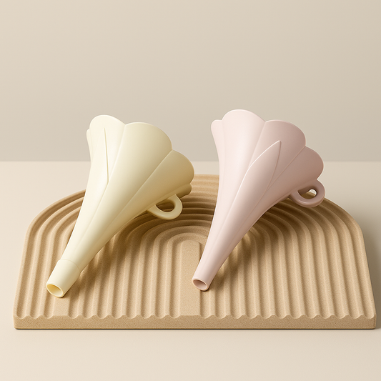Silicone Folding Funnel With Supporter Pack of 2
