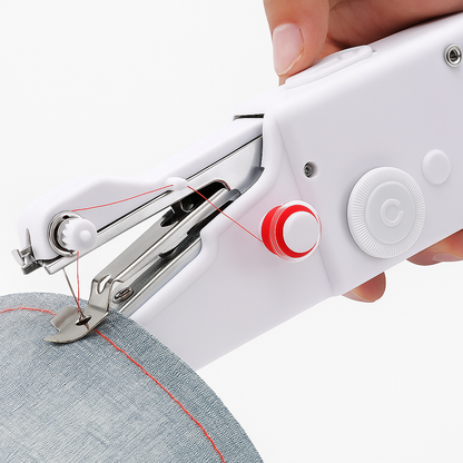 Stitch Handheld Cordless Portable White Sewing Machine