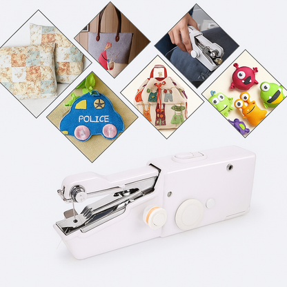 Stitch Handheld Cordless Portable White Sewing Machine