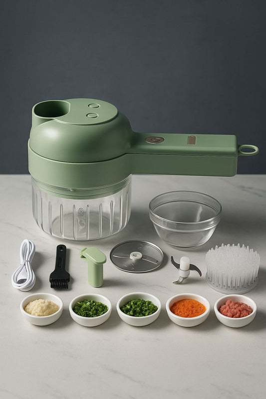 4 in 1 Portable Electric Vegetable Cutter Set